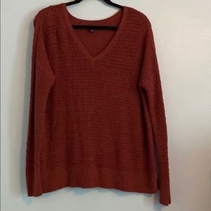 Burgundy American Eagle knit sweater